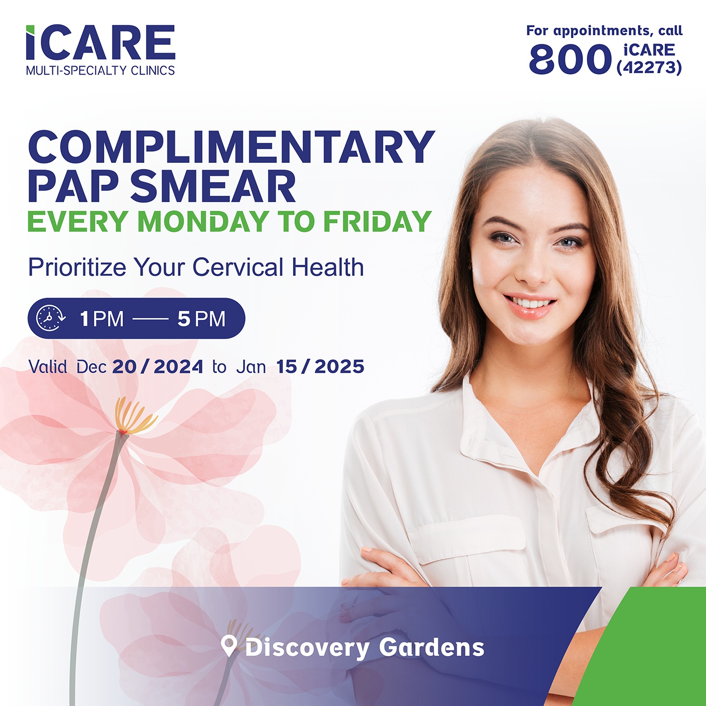 Papsmear test in discovery gardens dubai